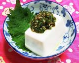 大葉味噌の冷奴★祝・レシピ本掲載作り方12写真