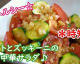 鶏ささみのトマトときゅうりの中華和え♪作り方5写真