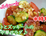 鶏ささみのトマトときゅうりの中華和え♪作り方5写真