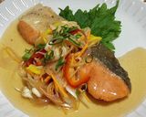 鮭と香味野菜の南蛮風作り方6写真