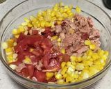 ランチ♡トマトとトウモロコシの冷製パスタ作り方3写真