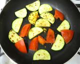 朝食にズッキーニトマトスクランブルエッグ作り方4写真