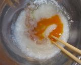 居酒屋メニュー！えびと長芋のふわふわ焼き作り方3写真