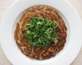 居酒屋メニュー！えびと長芋のふわふわ焼き作り方5写真