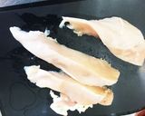 鶏胸肉と水菜の和え物作り方1写真