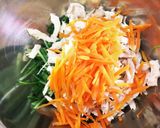 鶏胸肉と水菜の和え物作り方5写真