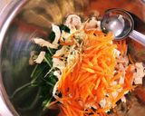 鶏胸肉と水菜の和え物作り方6写真