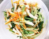 鶏胸肉と水菜の和え物作り方7写真