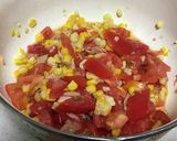 ランチ♡トマトとトウモロコシの冷製パスタ作り方4写真