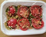 トマトと生ハムの重ね香味マリネ作り方3写真