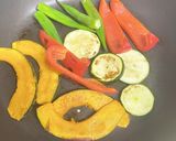 フライパンで簡単♪贅沢♥夏野菜カレー作り方2写真