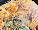 簡単20分◎豆腐で小麦粉なしのお好み焼き作り方6写真
