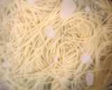 ワンパンパスタ☆塩昆布ガーリックバター作り方1写真