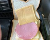 クロックムッシュ風ホットサンド作り方1写真