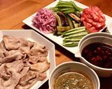 豚ローススライスと野菜たっぷり焼きしゃぶ作り方10写真