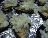 ムール貝のにんにく玉ねぎ焼き作り方3写真