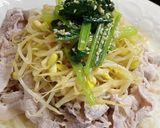 豚肉ともやし小松菜ナムルのそうめん作り方15写真