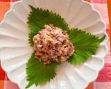 イワシの梅たたき丼作り方1写真