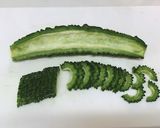 水抜き不要、土佐豆腐でゴーヤチャンプル作り方2写真