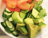 サッポロ一番ごま味の冷たいサラダ麺作り方1写真