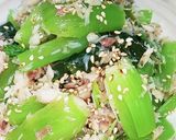 あじの干物と小松菜の和え物作り方1写真