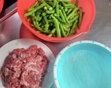 いんげんと春雨と豚肉の炒め煮作り方1写真