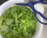 山盛り三つ葉と豆腐のふわふわ卵とじ作り方1写真