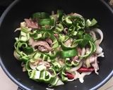 簡単ヘルシー☆ラム肉とピーマンの蒸し炒め作り方5写真