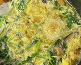 山盛り三つ葉と豆腐のふわふわ卵とじ作り方5写真