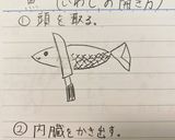 魚(いわしの開き方)作り方1写真