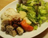 炊飯器でご飯とおかず♪炊き込み角煮ごはん作り方10写真