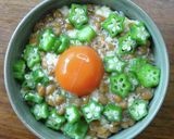 納豆とオクラのTKG作り方4写真