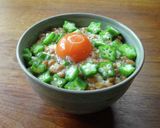納豆とオクラのTKG作り方5写真