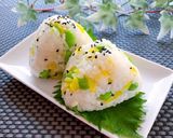 お弁当に★たくあんと枝豆のごまおにぎり作り方2写真