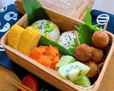 お弁当に★たくあんと枝豆のごまおにぎり作り方3写真
