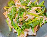舞茸とほうれん草のガリバタソテー作り方4写真