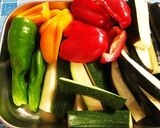 夏野菜のうめこマリネ♡作り方1写真