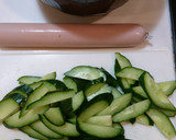 簡単！きゅうりと魚肉ソーセージの中華和え作り方1写真