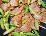 簡単！豚バラとアスパラのペッパー味噌炒め作り方4写真