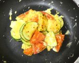 朝食にズッキーニトマトスクランブルエッグ作り方6写真