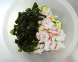 さっぱり☆ズッキーニわかめカニカマ酢の物作り方5写真