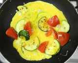 朝食にズッキーニトマトスクランブルエッグ作り方5写真