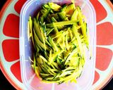 サッと1品＊鈴かぼちゃのパクチー和え作り方1写真