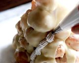 ミニシューで白いツリー☆クリスマスケーキ作り方5写真