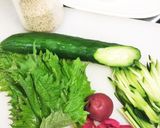 きゅうりとカリカリ梅のしそ巻き作り方1写真