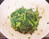 春菊の胡麻和え作り方5写真