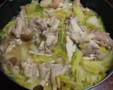 鶏とキャベツの簡単鍋作り方14写真