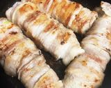 豚バラレタス巻き肉からジュワ〜作り方5写真