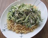 しらすときゅうりのごま味冷やしラーメン作り方5写真