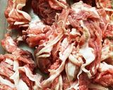 豚こま肉の甘酢あんかけ作り方1写真